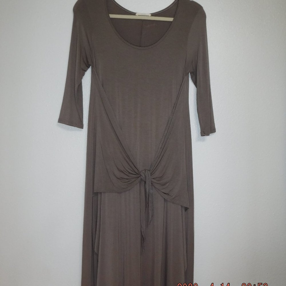 Brown Knotted Dress